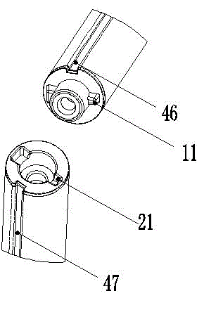 Detachable central shaft used on tripods