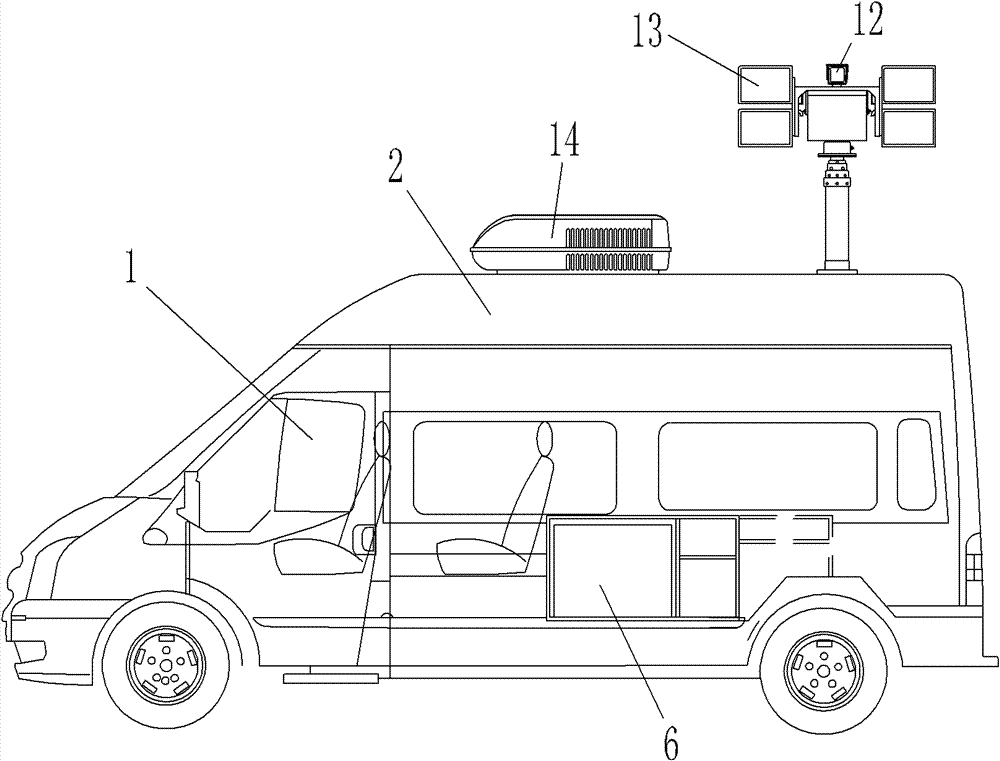 Relay protection checking vehicle