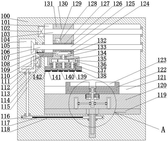 A stamping die surface polishing device