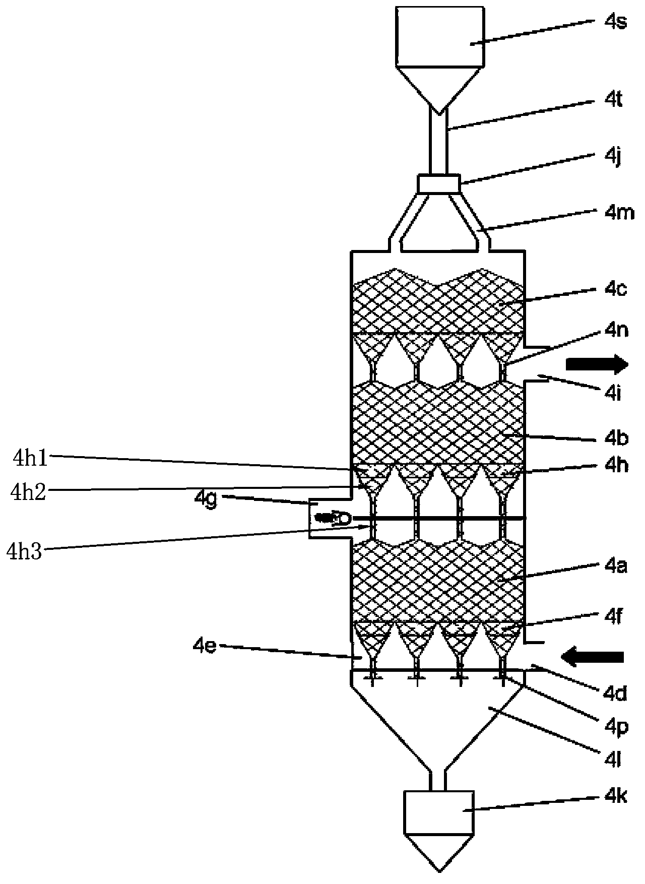 Flue gas purifying system