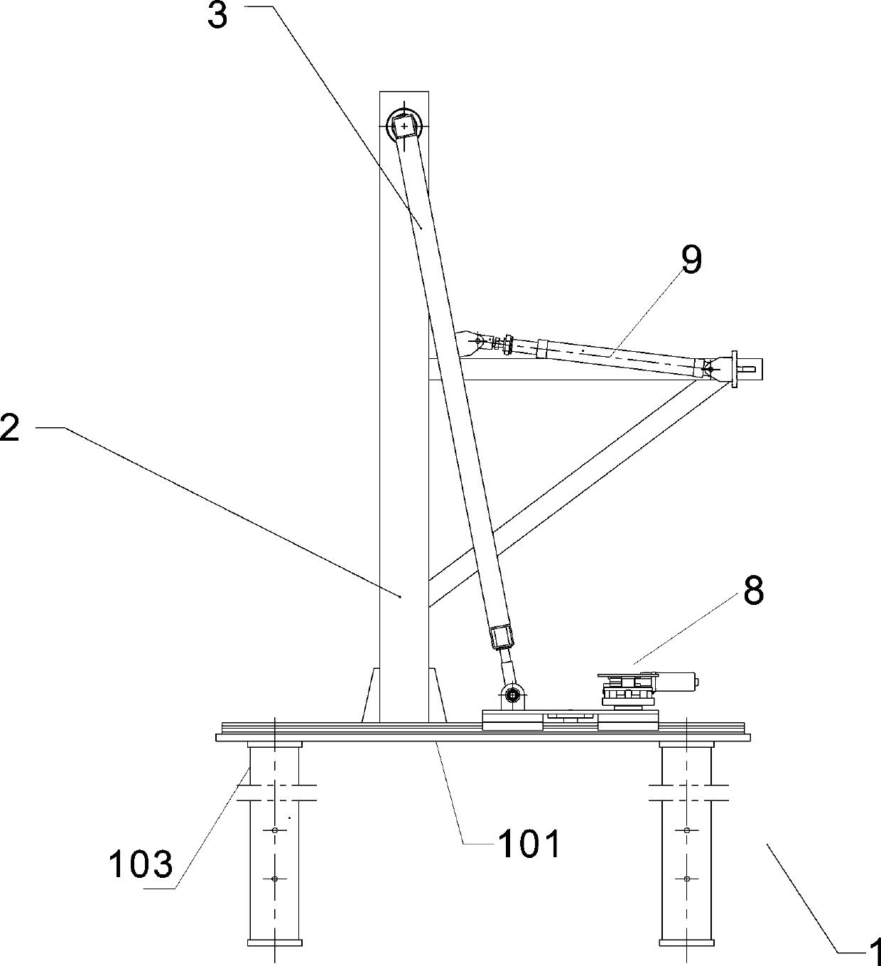 Production device of filter line plate for X-ray machine