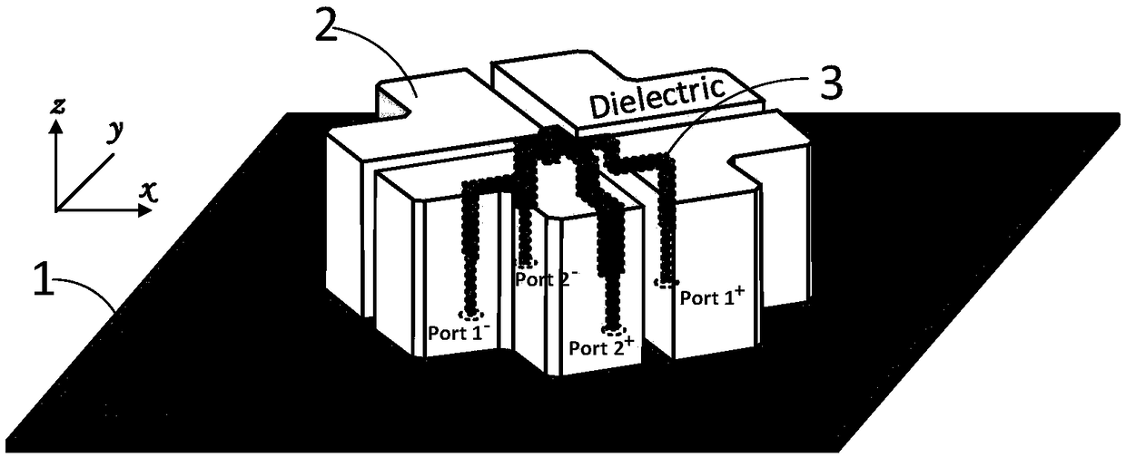 Dual-polarization dielectric antenna and base station antenna array thereof