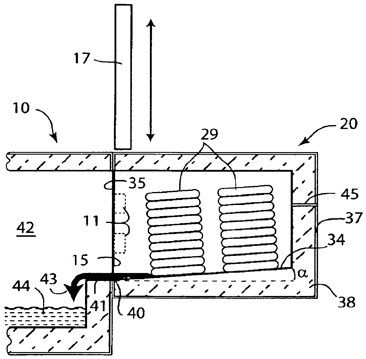 Movable sweat hearth for metal melting furnace