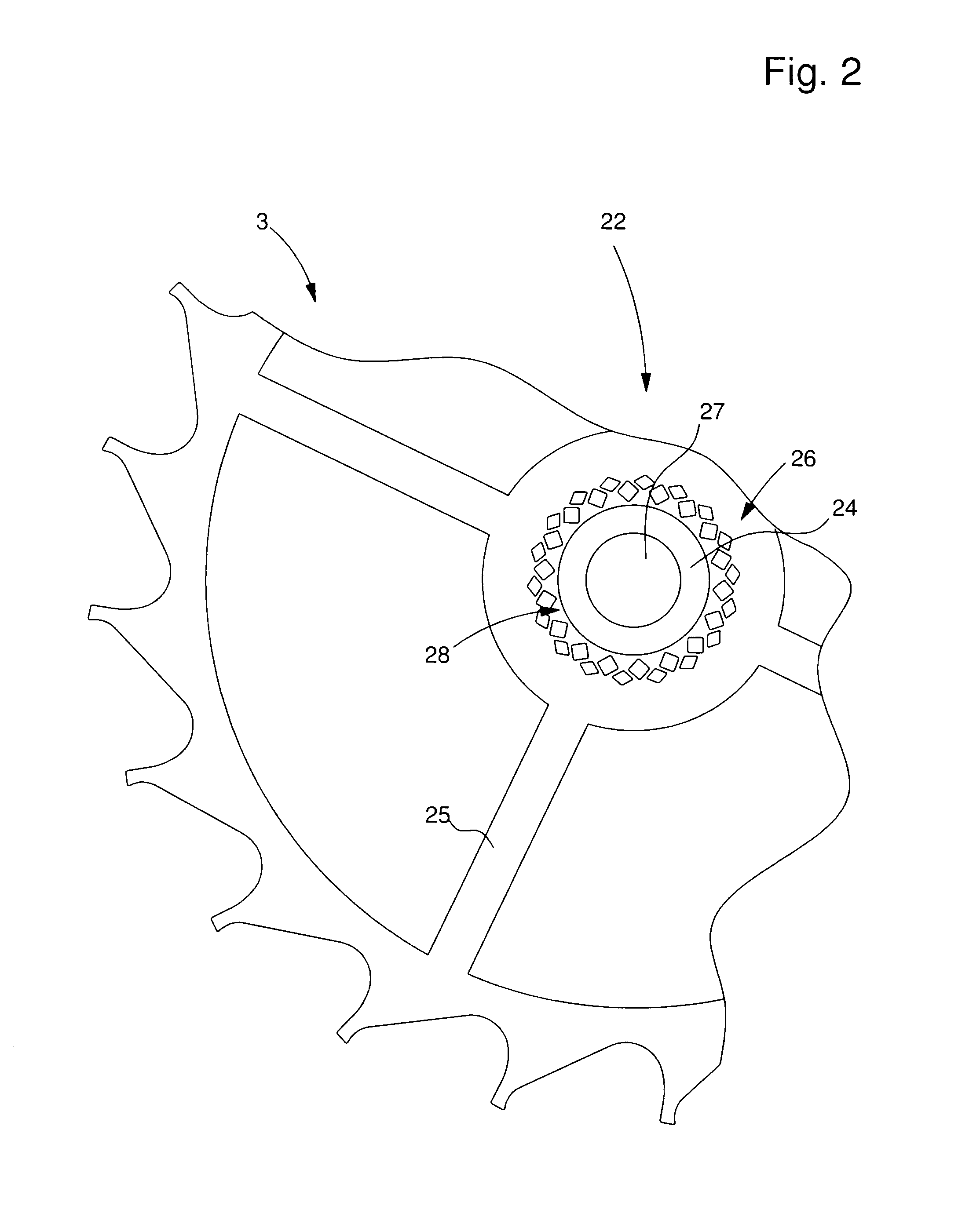 Assembly of a part that is brittle