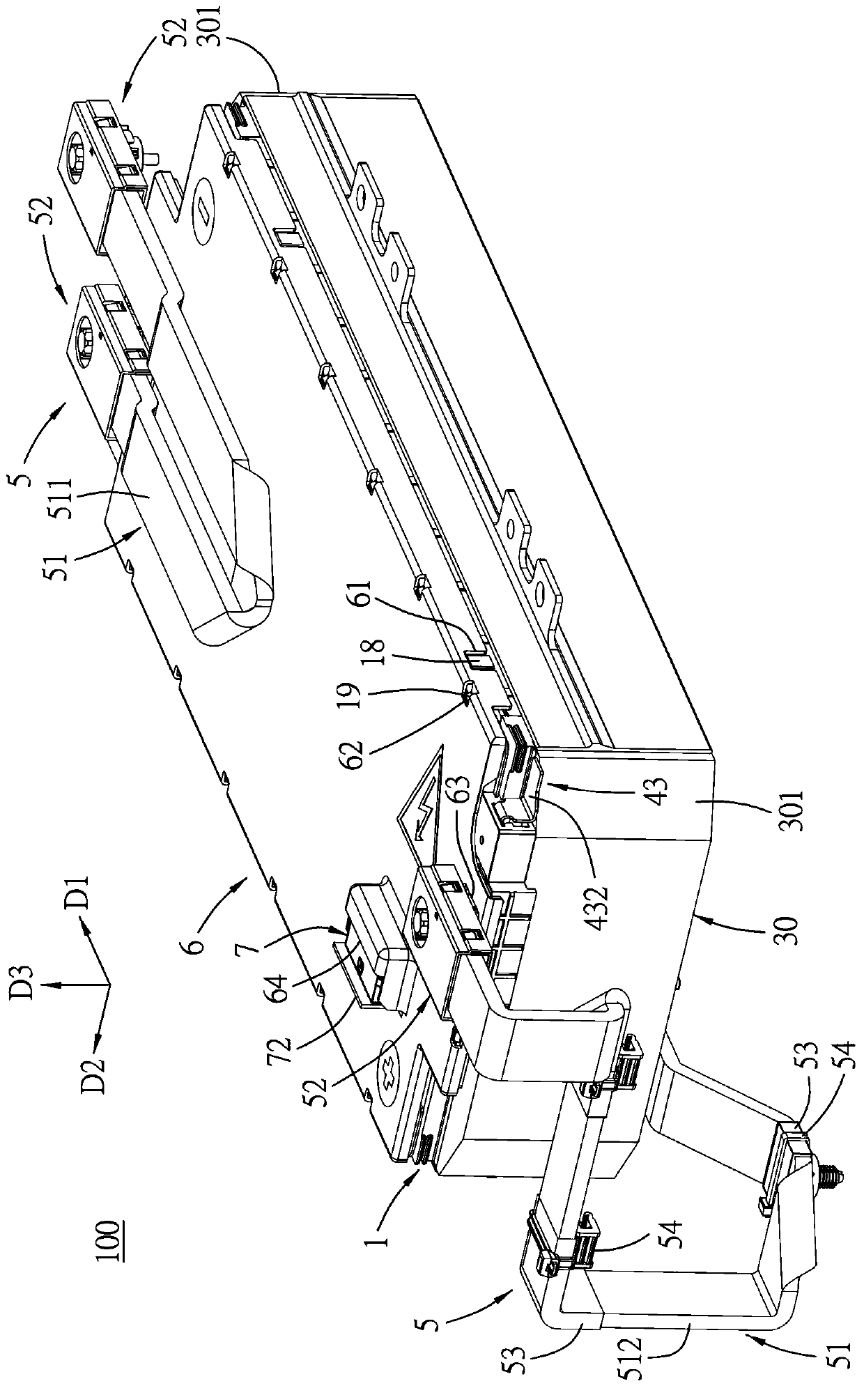 Battery connection module