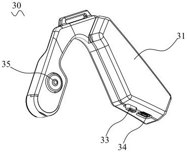 Bone-conduction microphone and head-mounted Bluetooth earphone