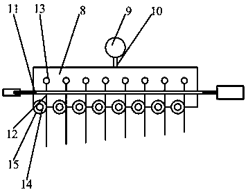 Blowing dust removing device for plastic particles