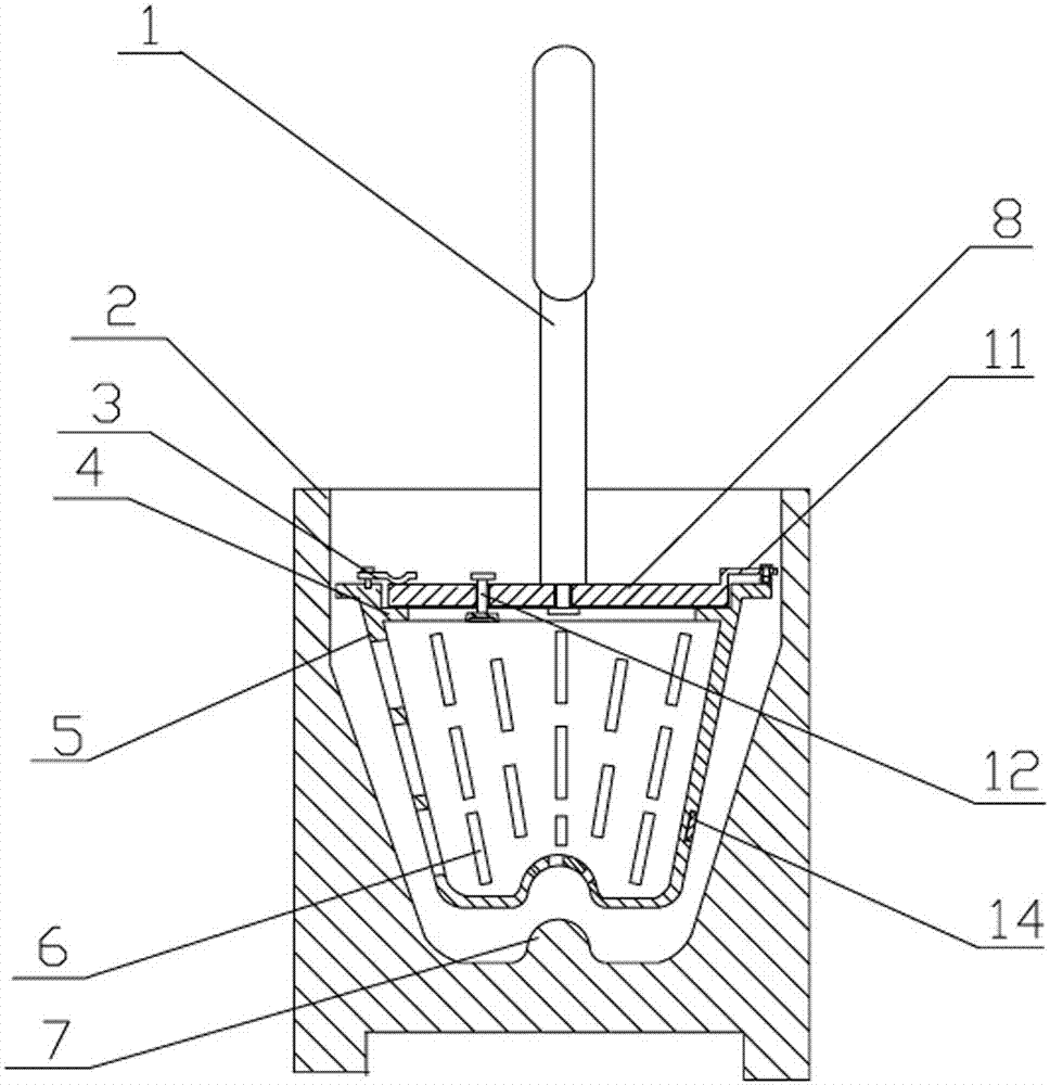 Garlic smashing device