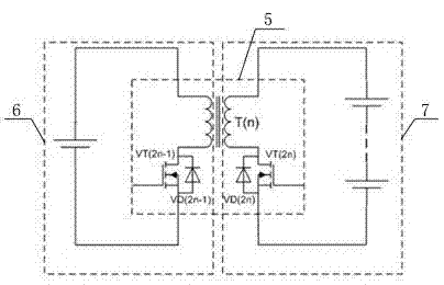 Intelligent balance device of power batteries of electric vehicle