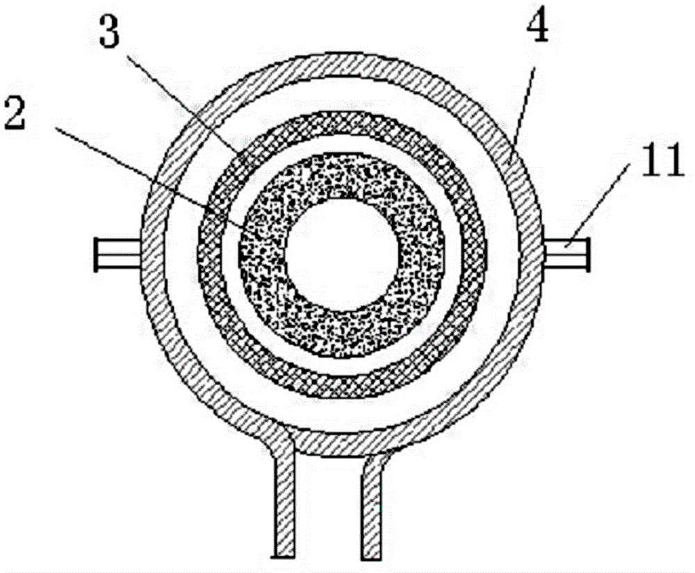 Casting riser induction heating device, and casting riser induction heating method