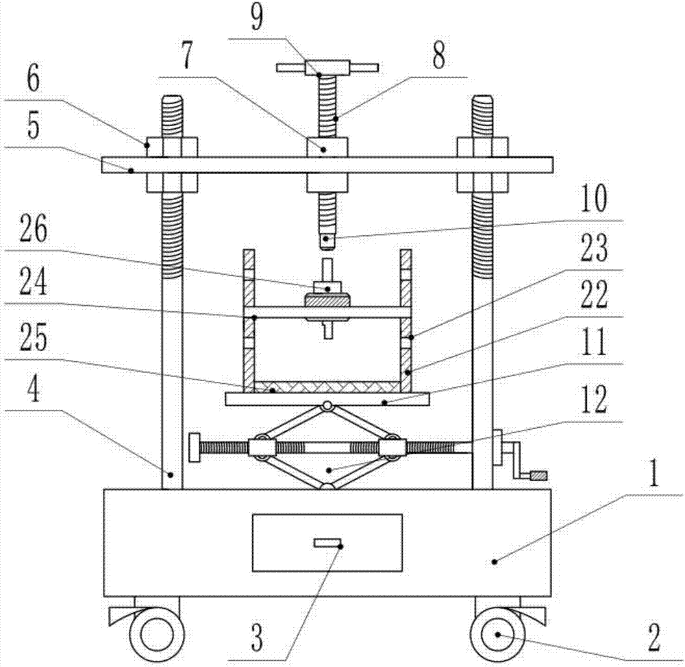 Shaft entering and withdrawing dual-purpose device for plastic packaging motor rotor