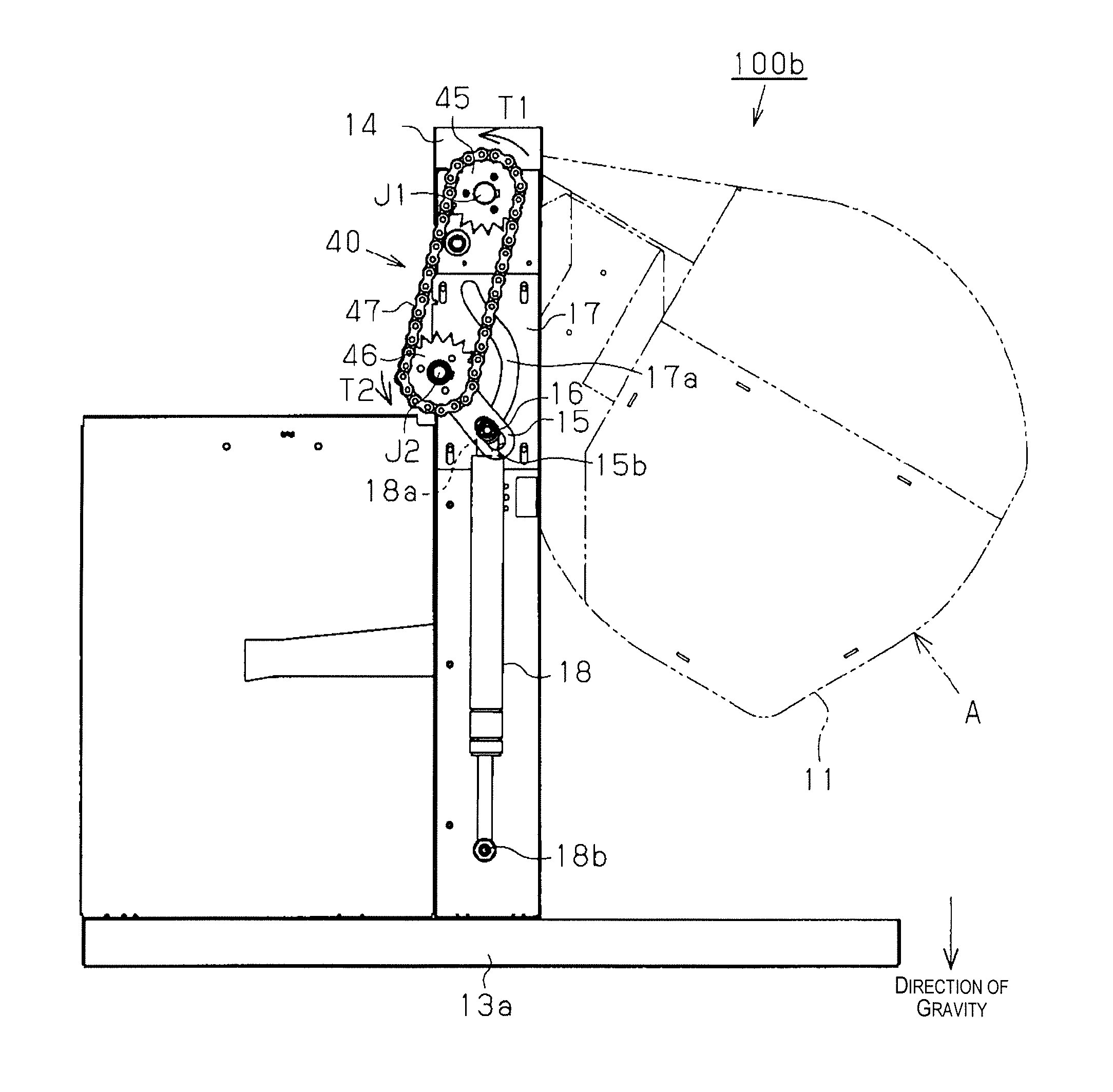 Rolled medium accommodation device and liquid ejection device