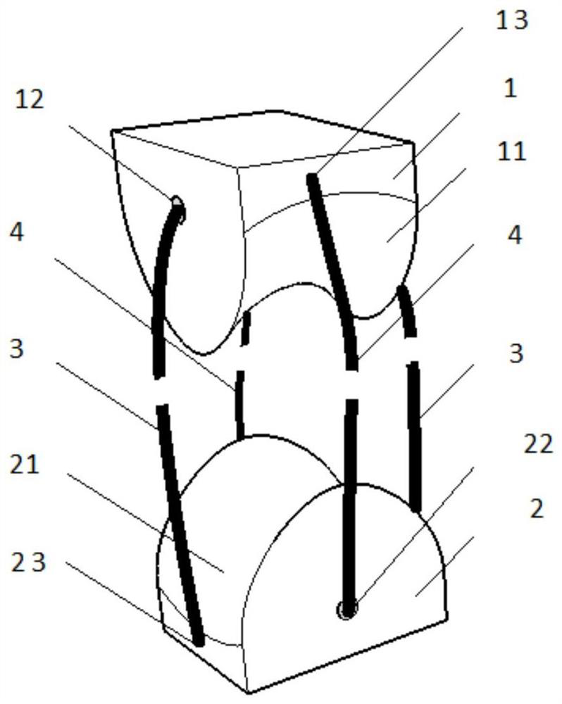 Compact and firm multi-degree-of-freedom bionic joint and manufacturing method thereof