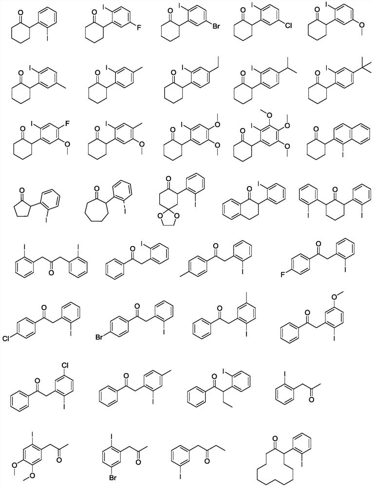 A kind of aromatic ring ortho iodoalkanone and its synthesis method and application