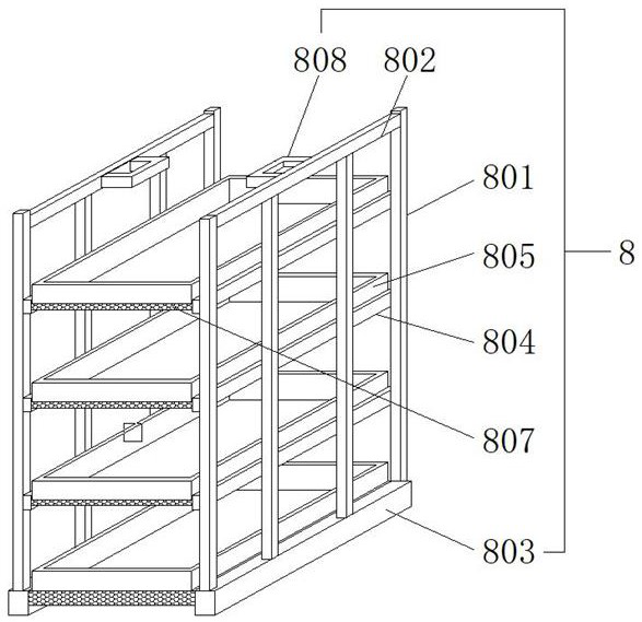 Fresh food storage device used for cold chain logistics and capable of performing grading storing