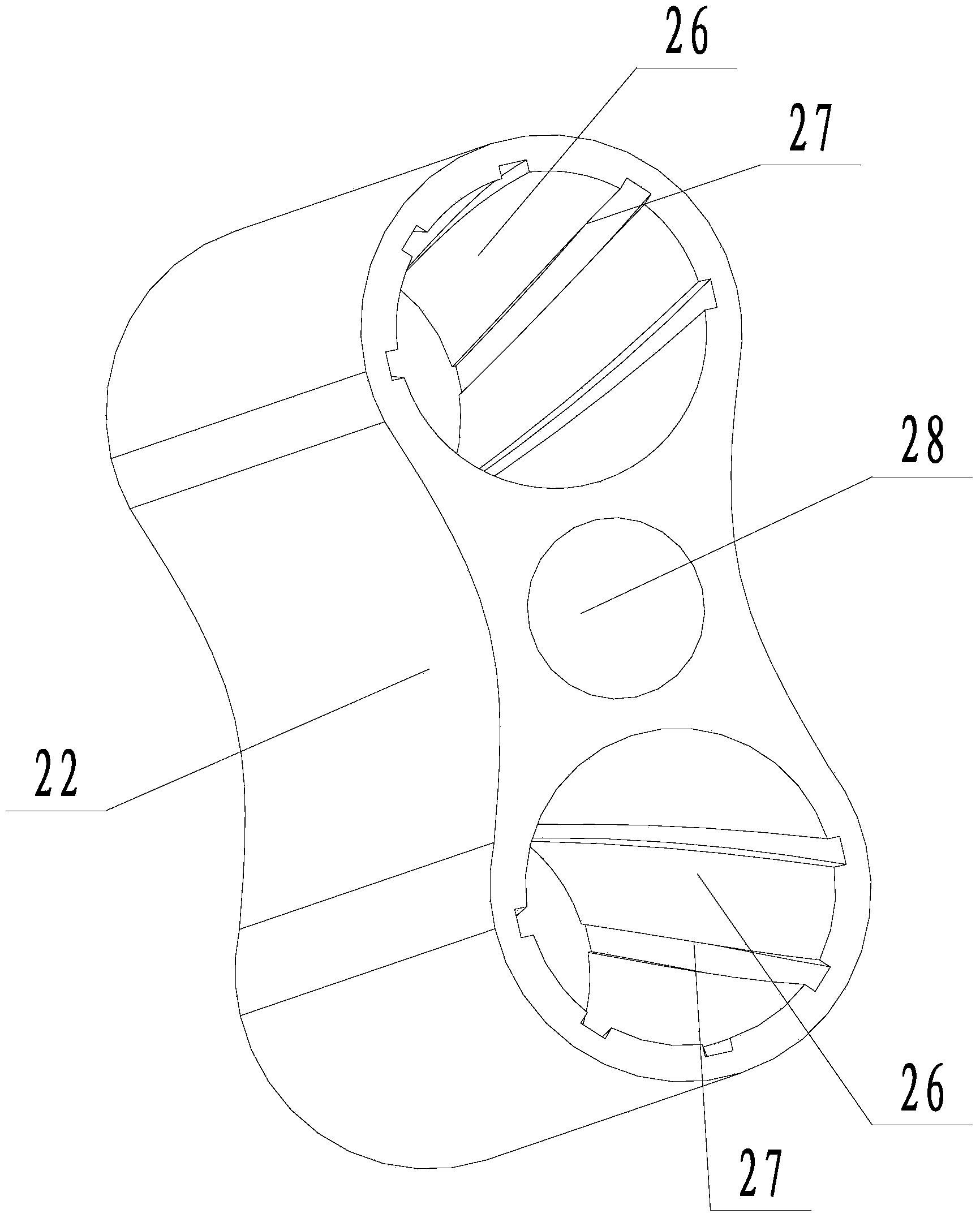 Roots pump with rotor cooling structure