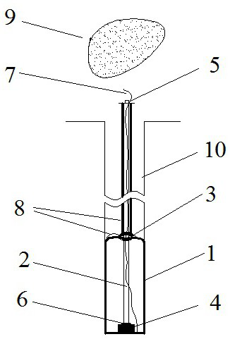 Device for preventing blast hole from freezing