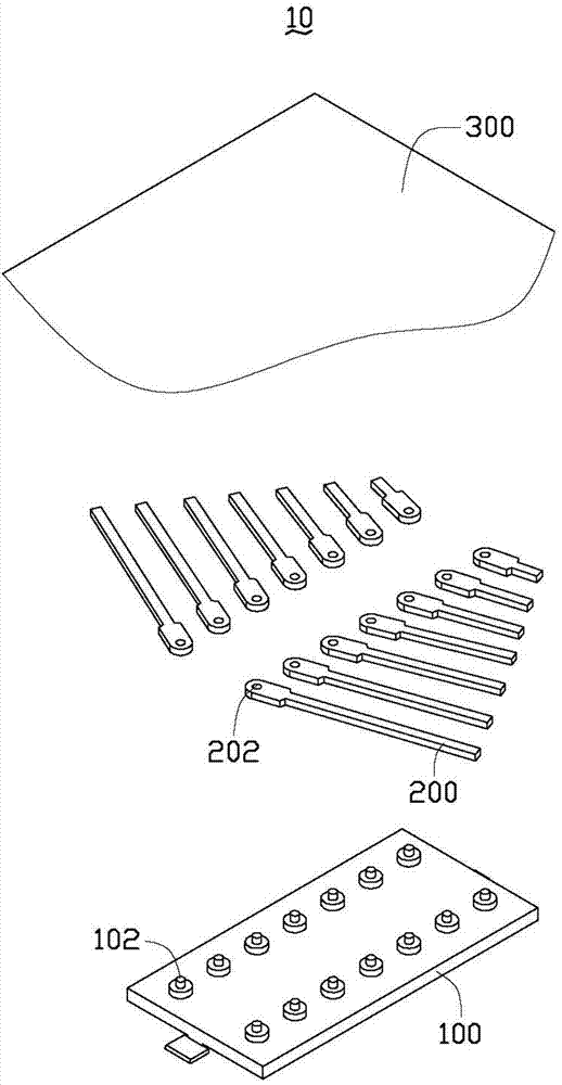 Film coating correction plate and assembly method thereof