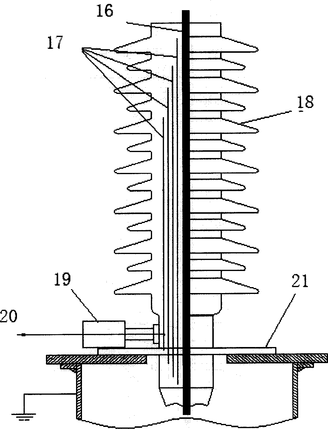 Over-voltage monitoring sensor for AD electricity system