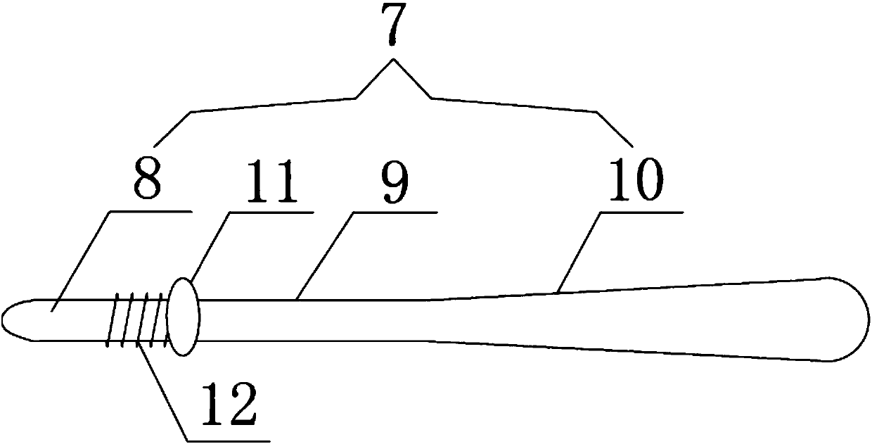 Elbow-shaped cable terminal extension rod