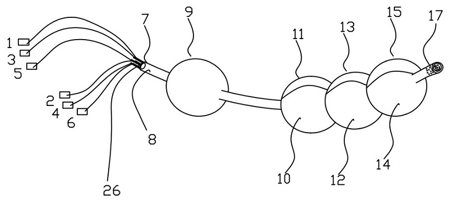 Eccentric multi-cavity smooth type rectum high-pressure high-capacity pelvis compression water bag and using method thereof