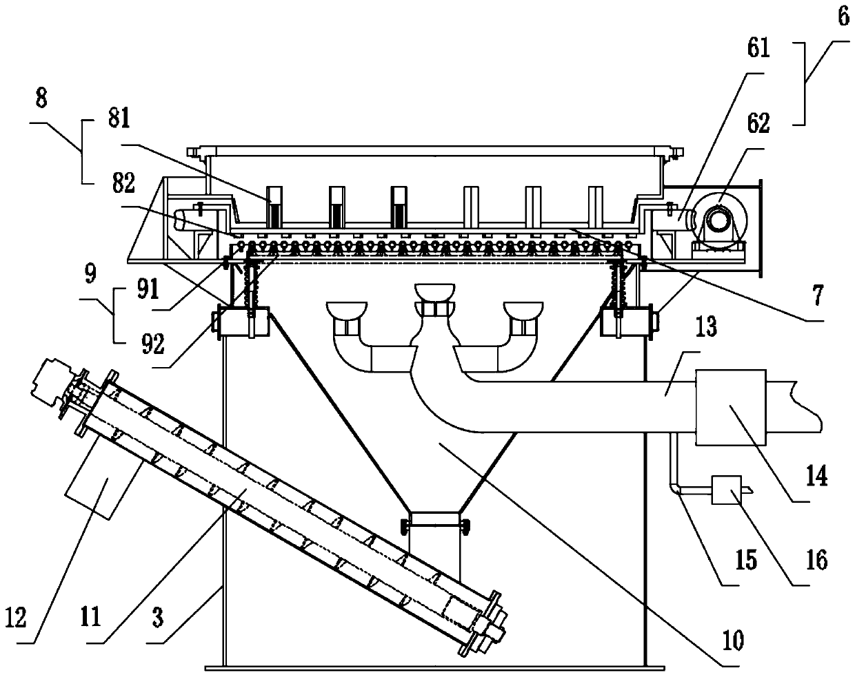 Novel semi-coke gasifier device