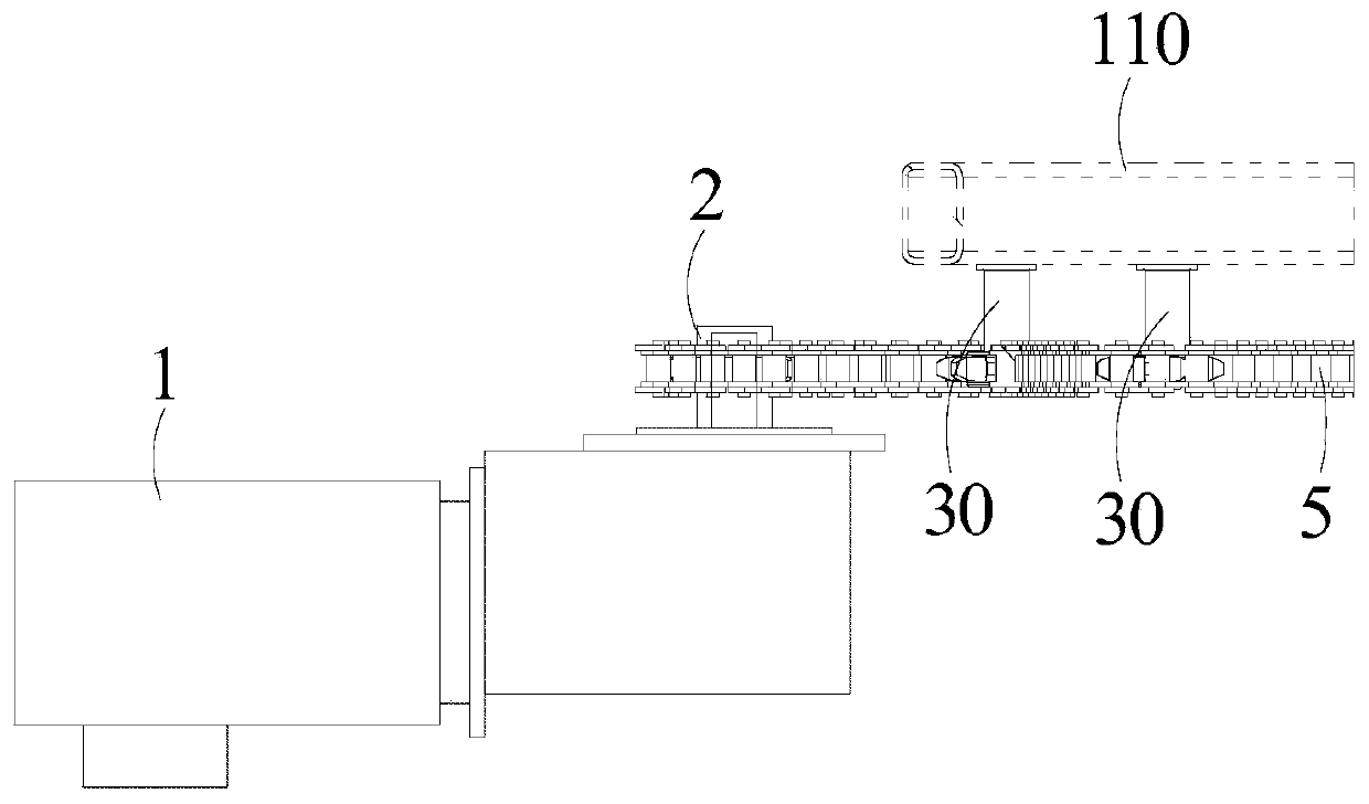 Braking device and boarding bridge