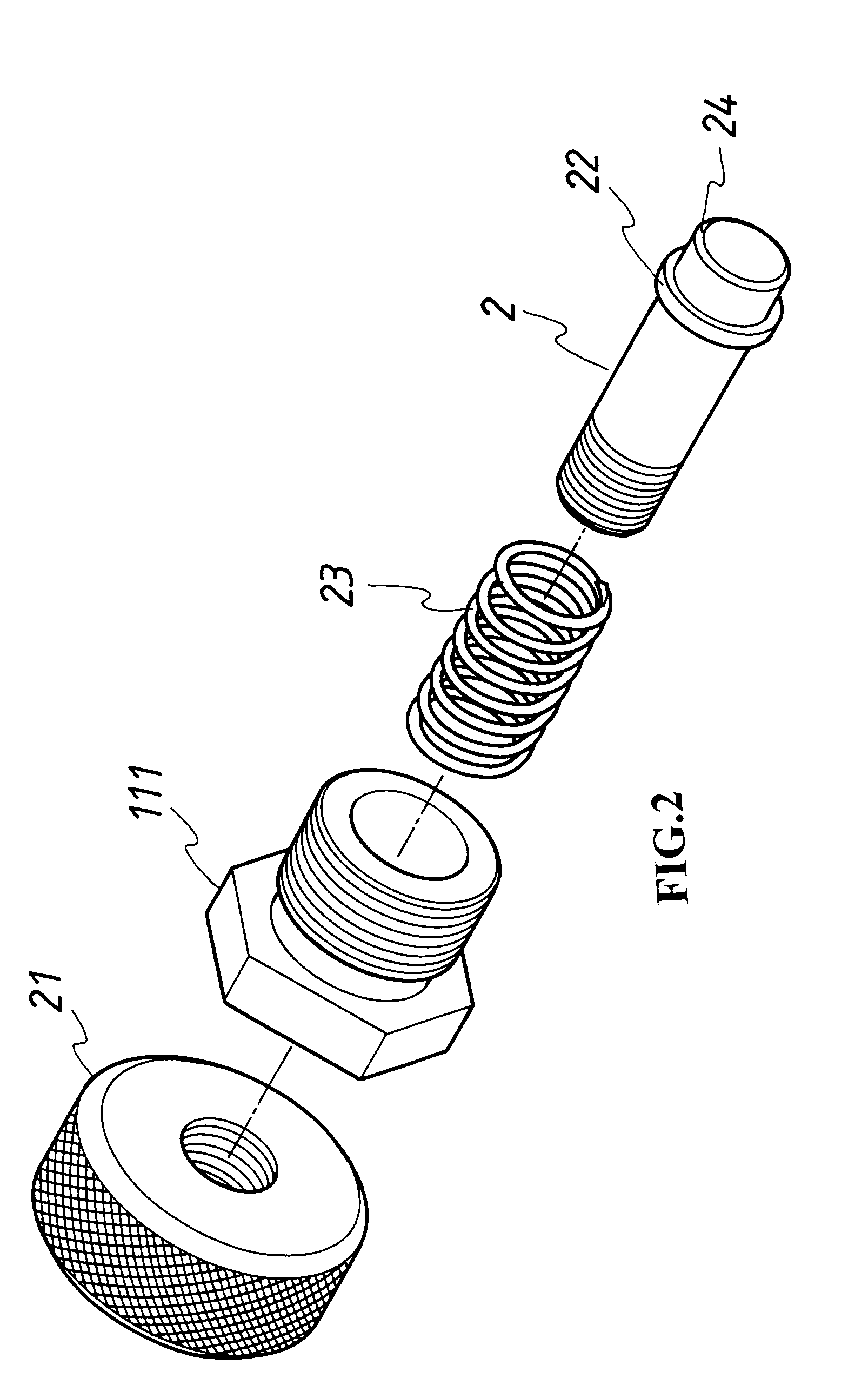 Slippage-preventing device for tubular jack