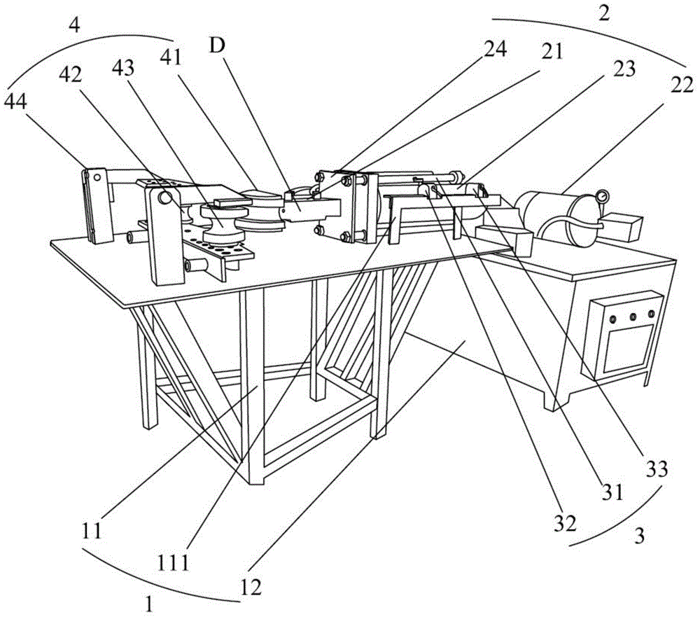 Aluminium profile bending machine