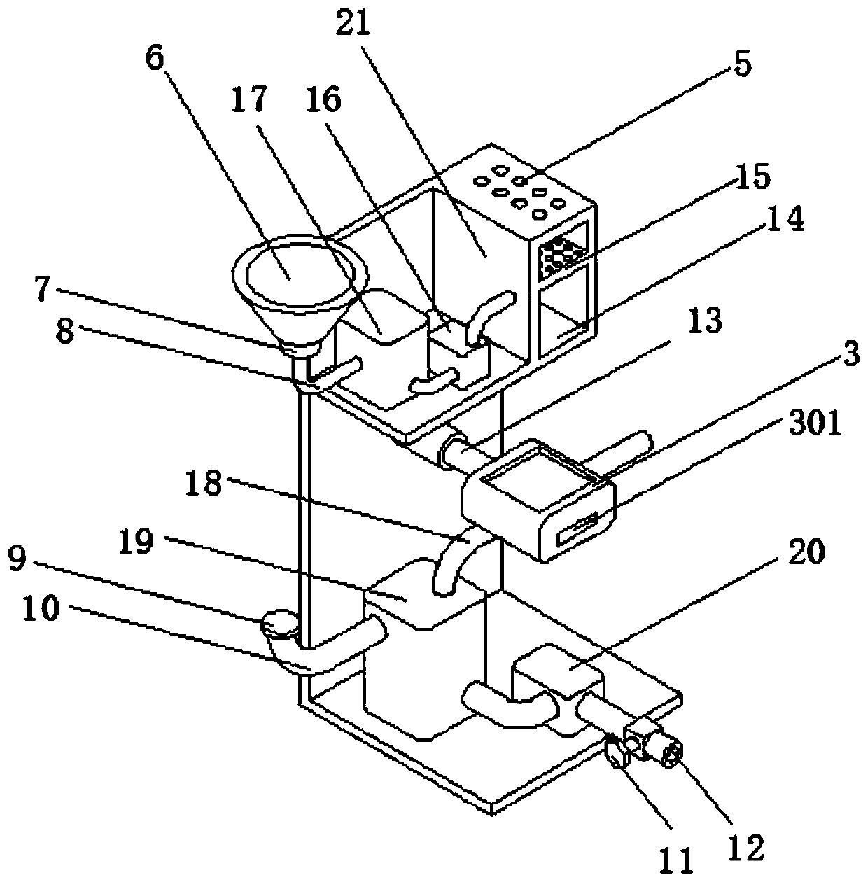 Diabetes rapid detection device for endocrinology department