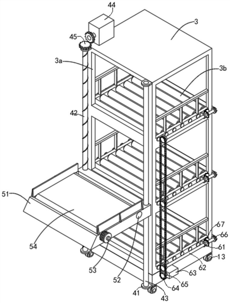 Automatic unloading turnover device for logistics storage in industrial park and using method of automatic unloading turnover device