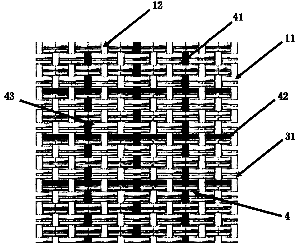 Three-dimensional pressure sensing fabric with spacer woven structures and method for preparing three-dimensional spacer pressure sensing fabric