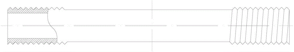 Hollow aluminum alloy tube grounding device capable of being assembled