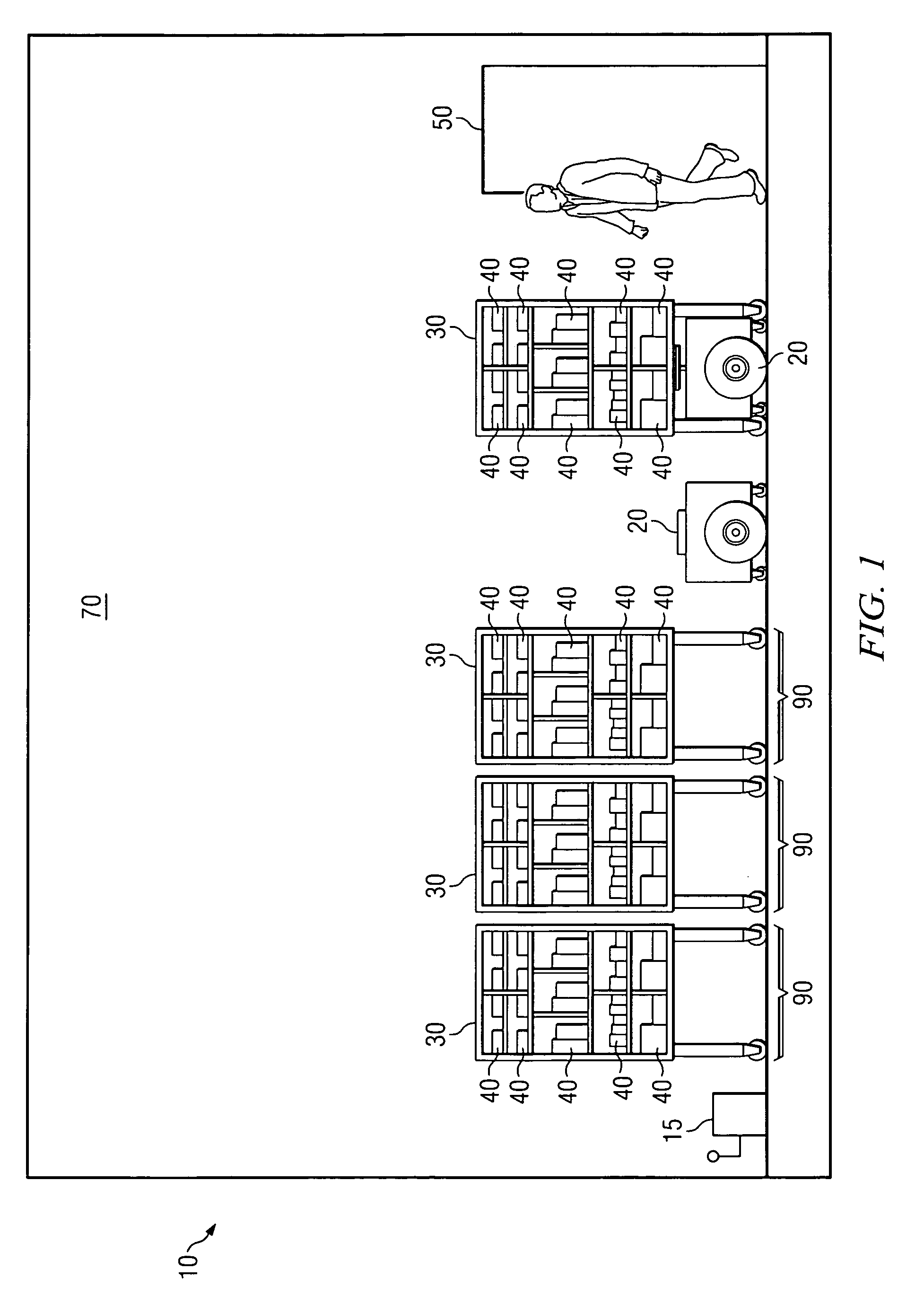 Method and system for retrieving inventory items