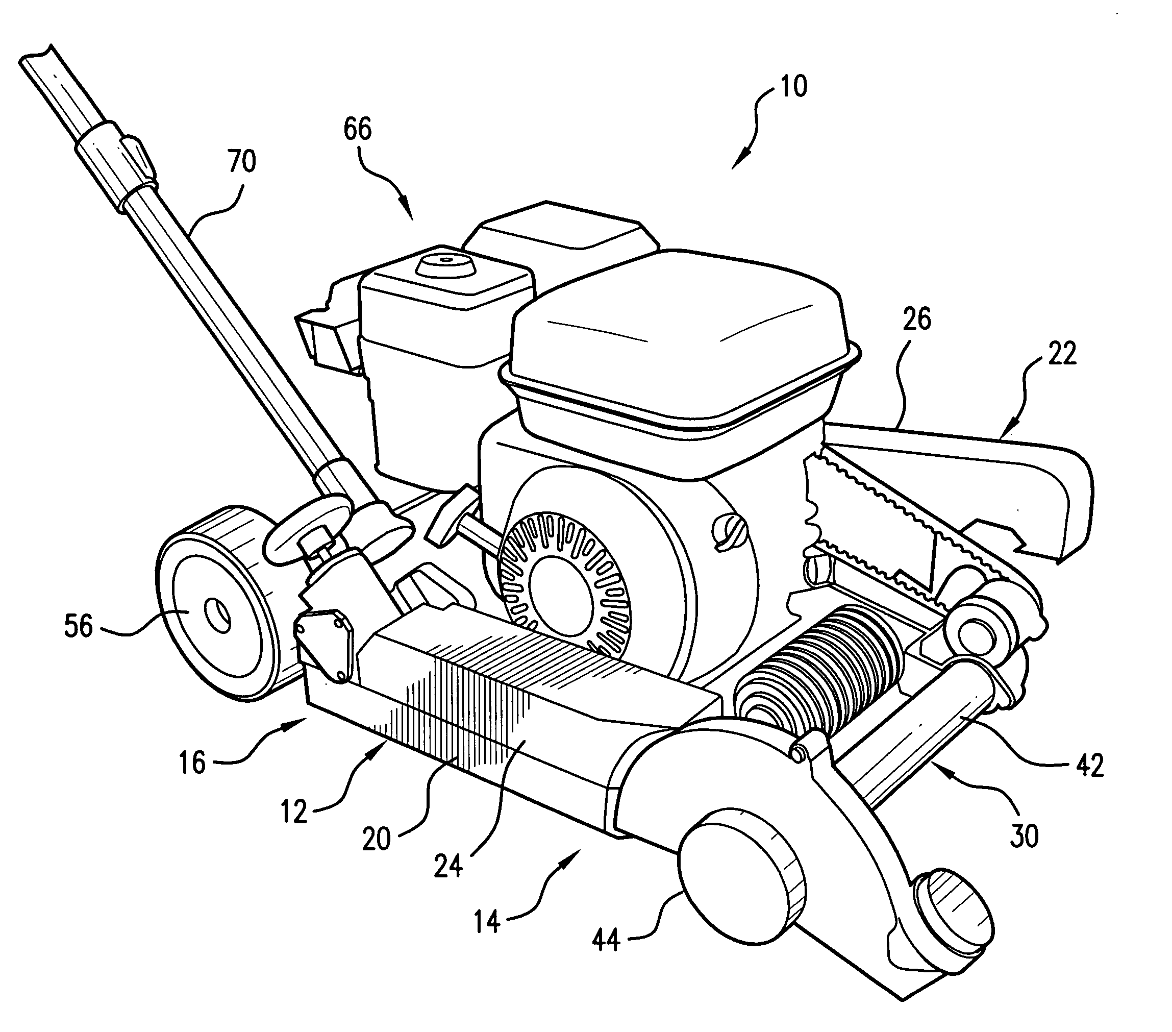 Floating blade apparatus for cutting concrete