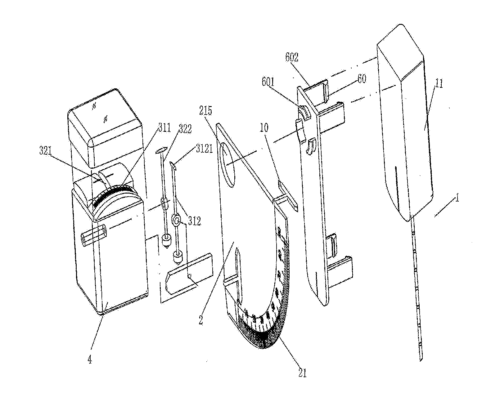 Guided puncturing needle and puncturing guiding method