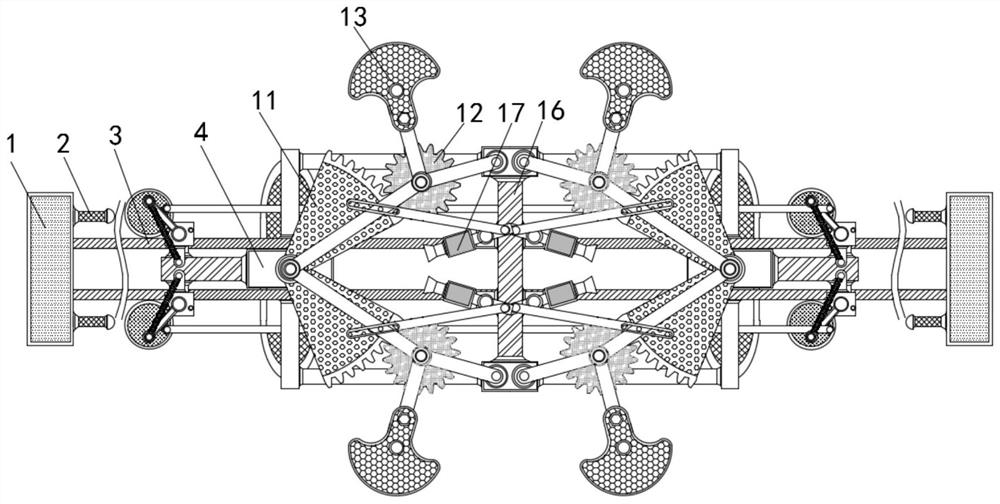 Energy-saving and environment-friendly garment ironing device capable of flattening fabric and uniformly spraying steam