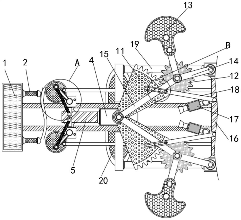 Energy-saving and environment-friendly garment ironing device capable of flattening fabric and uniformly spraying steam