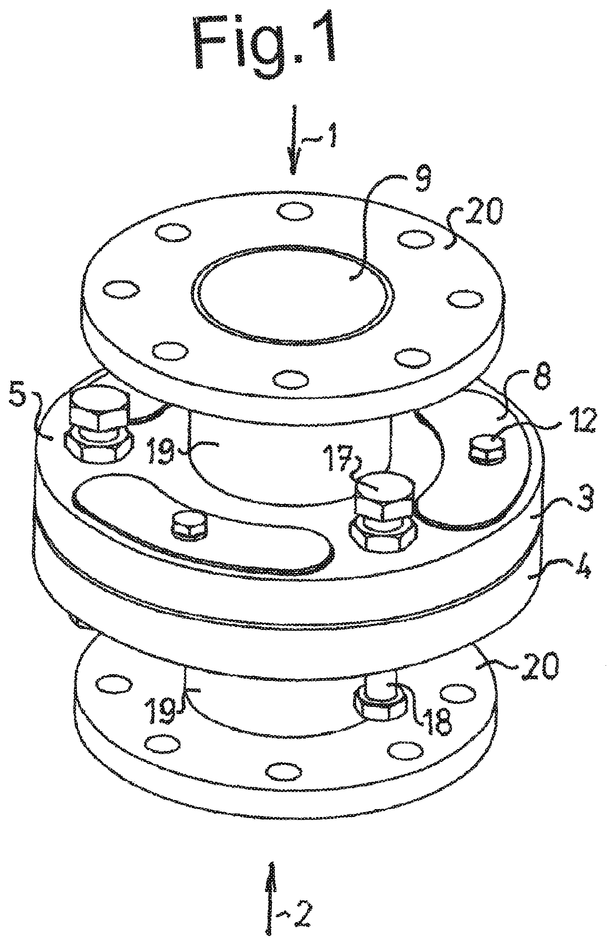 Magnetic connecting member, in particular for pipe flanges