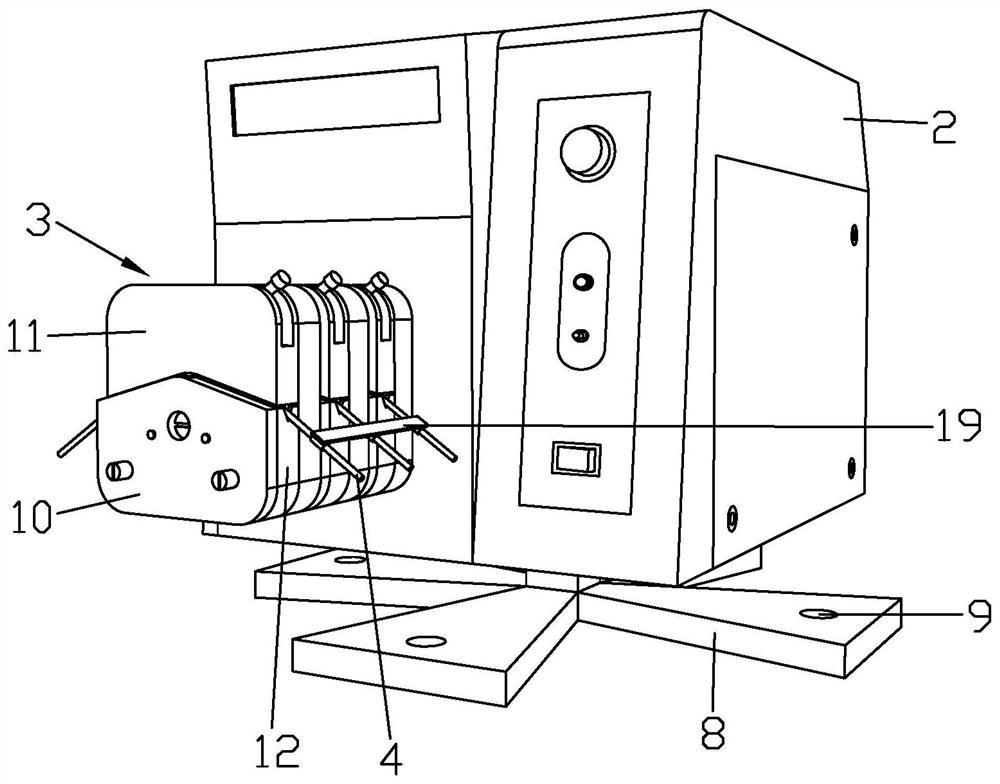 Self-control metering sampling peristaltic pump system