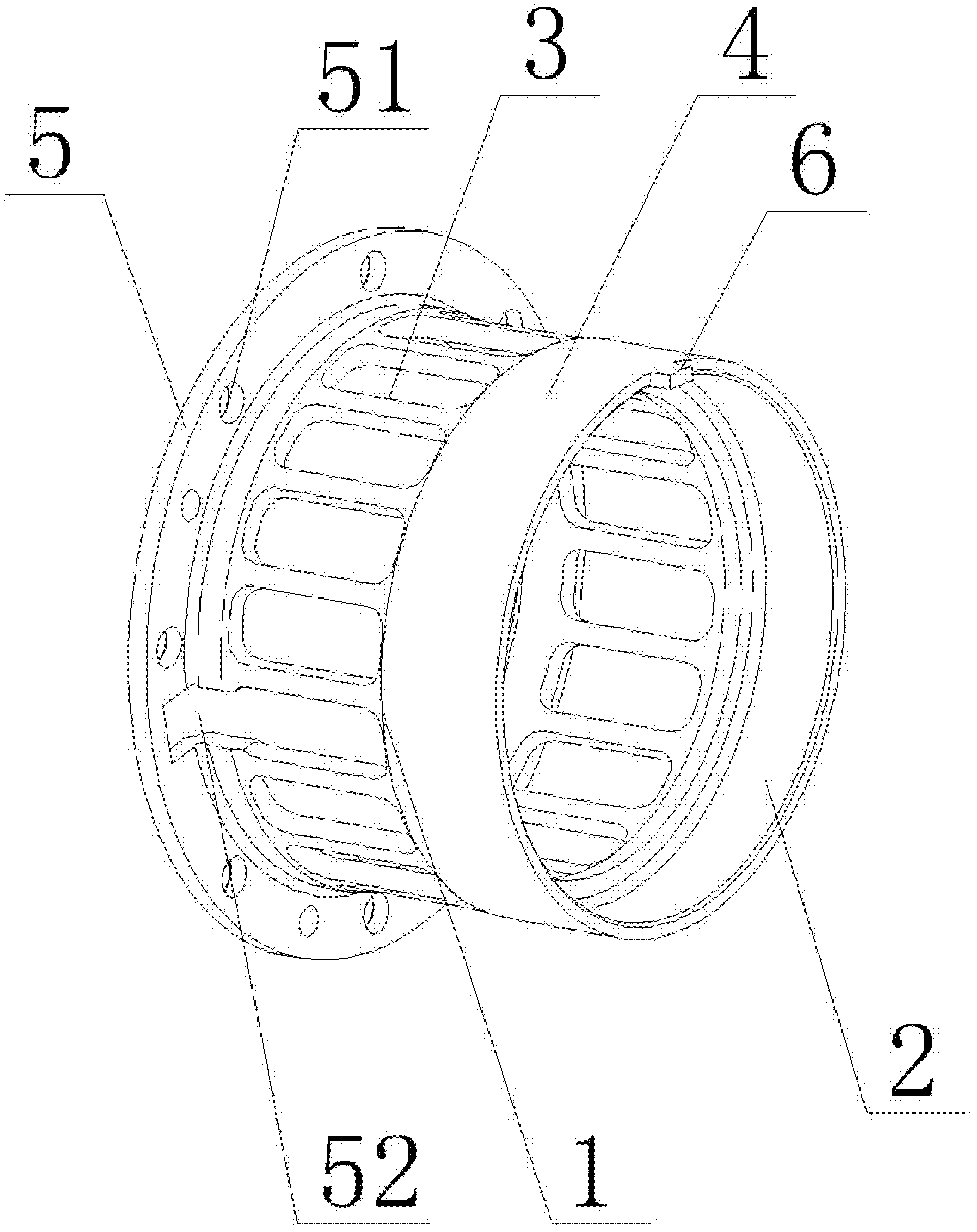 Elastic supporting structure