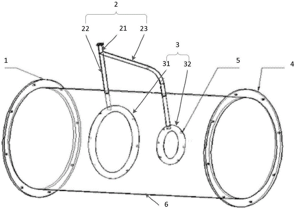 Coal mine gas blending device