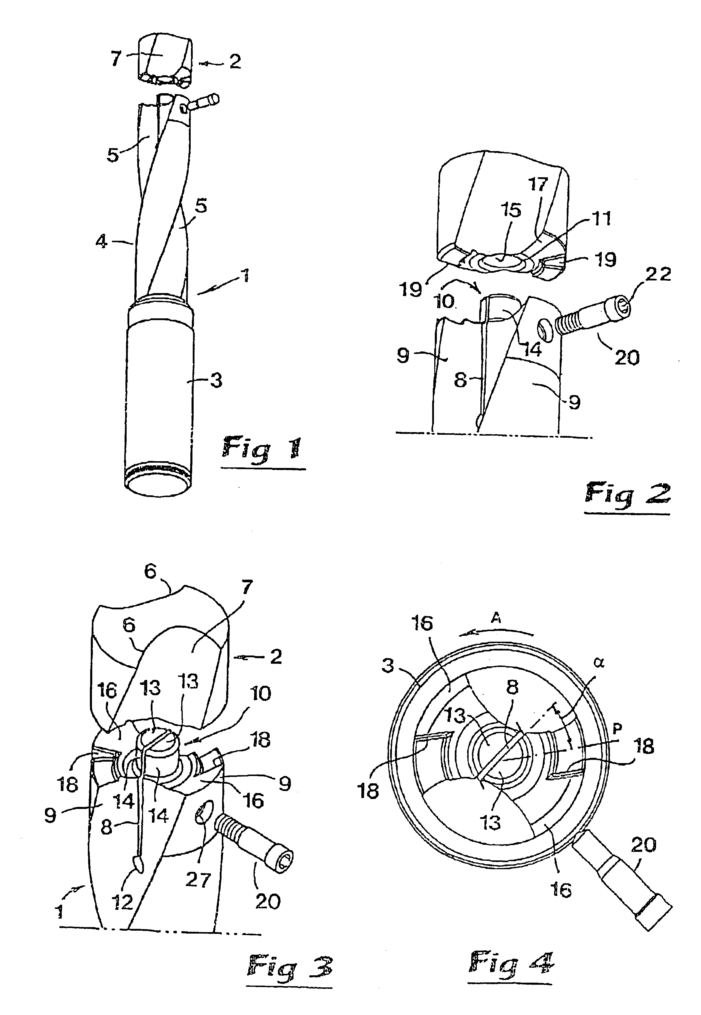 Rotatable tool with removable cutting part