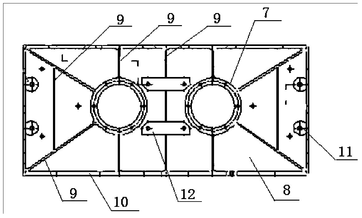 Belt conveyor headstock and manufacturing method thereof