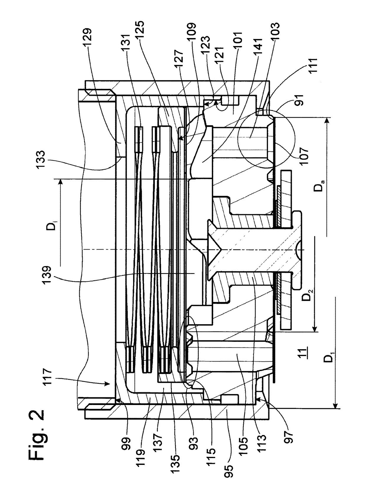 Adjustable damping valve arrangement