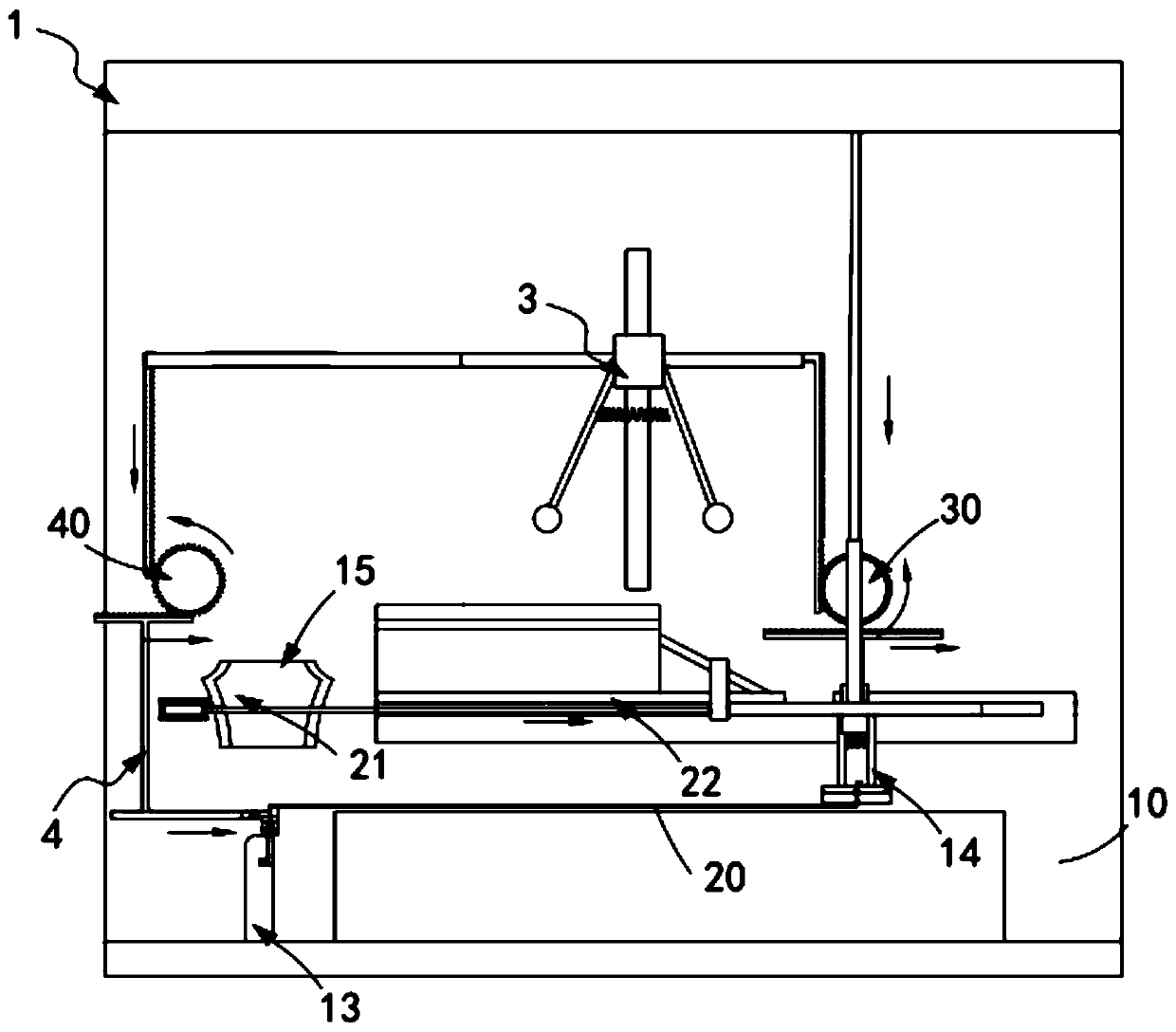 Efficient laminating machine applied to prefabricated slab