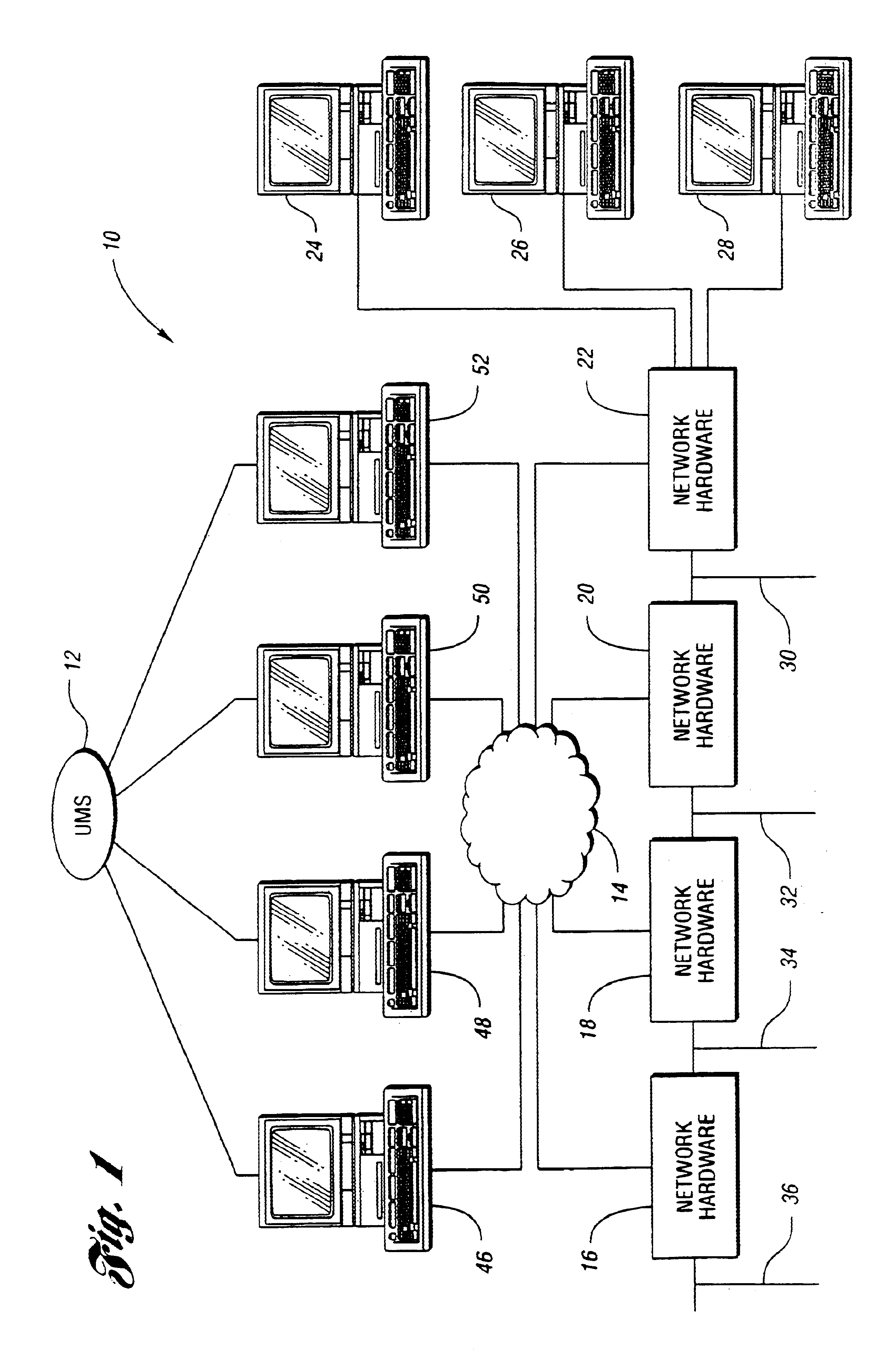 Network management system and graphical user interface