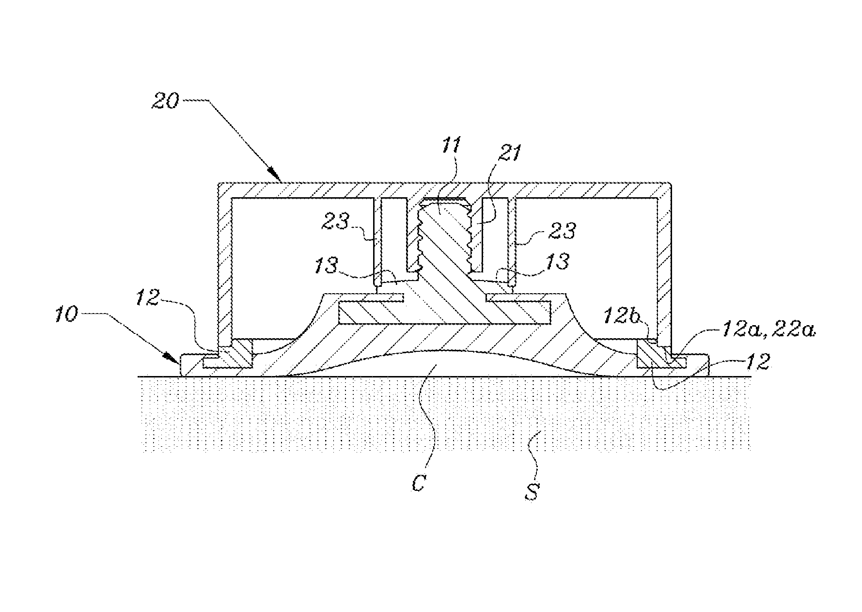 Rail-type vacuum fixer