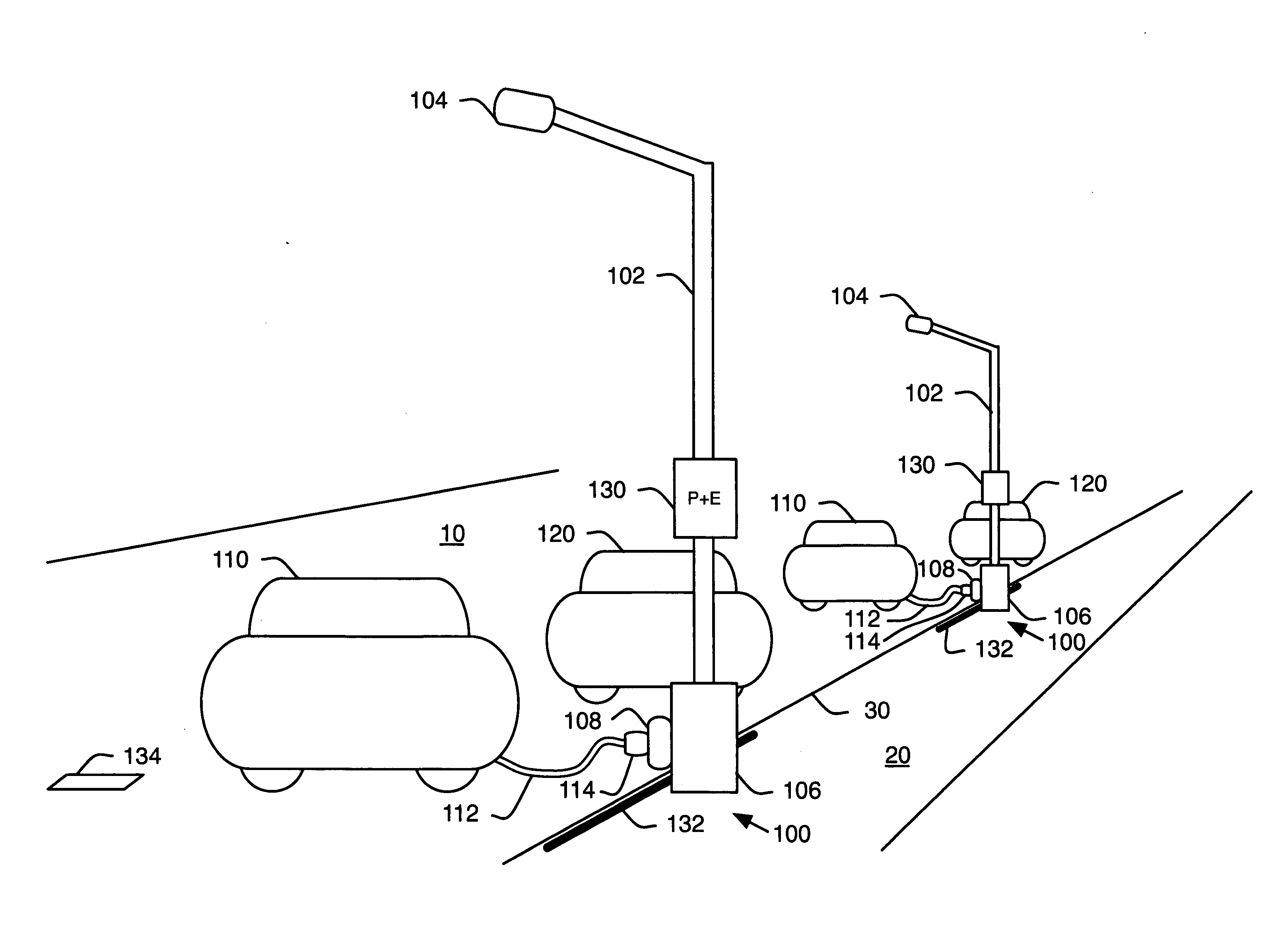 Method and apparatus for charging an electric vehicle from a streetlight