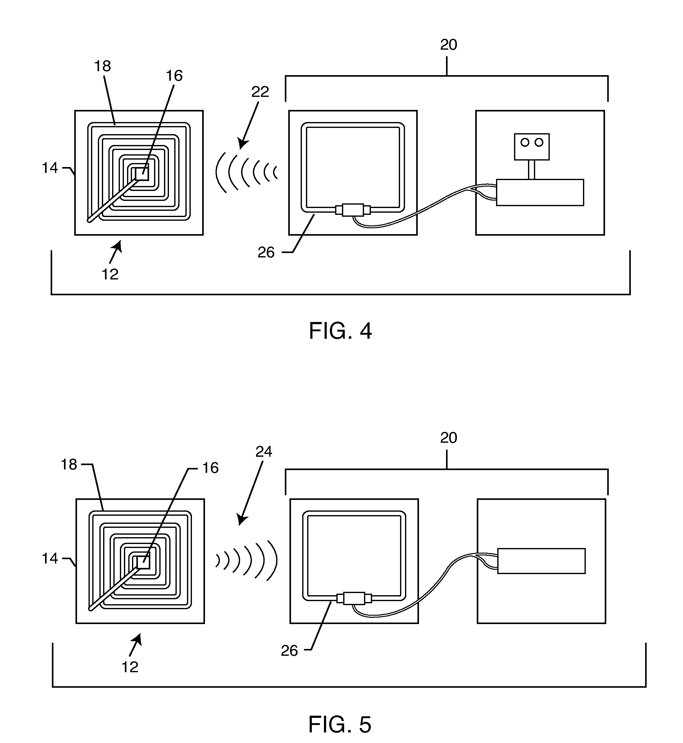 Hermetically sealed RFID microelectronic chip connected to a biocompatible RFID antenna